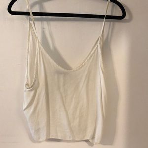 Brandy Melville cream/white crop